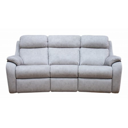 G Plan Upholstery - Kingsbury 3 Seater Curved Leather Sofa